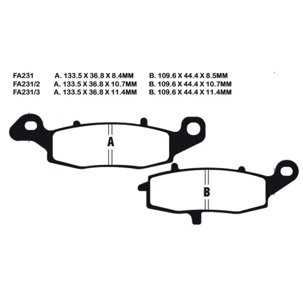 EBC EBC Brake Pads FA231